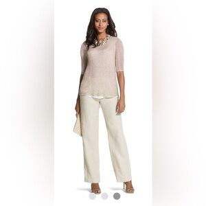Chico"s tan linen pants plus size 3 US 16